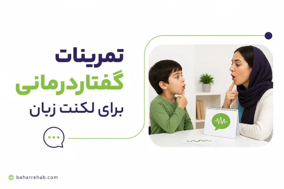 نمای توضیحی درباره گفتاردرمانی لکنت در کودکان
