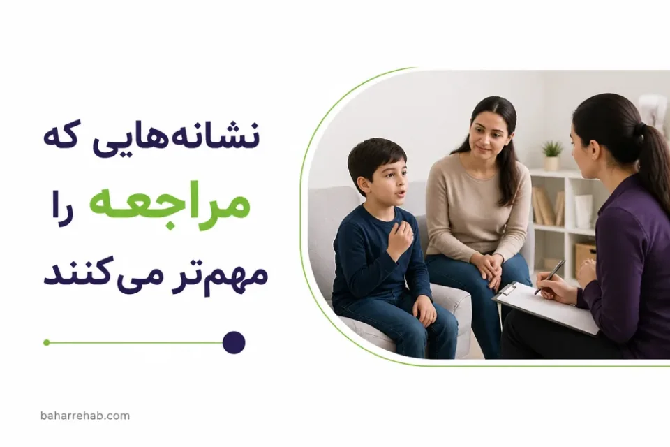 نمای توضیحی درباره نشانههایی که مراجعه را مهمتر میکنند